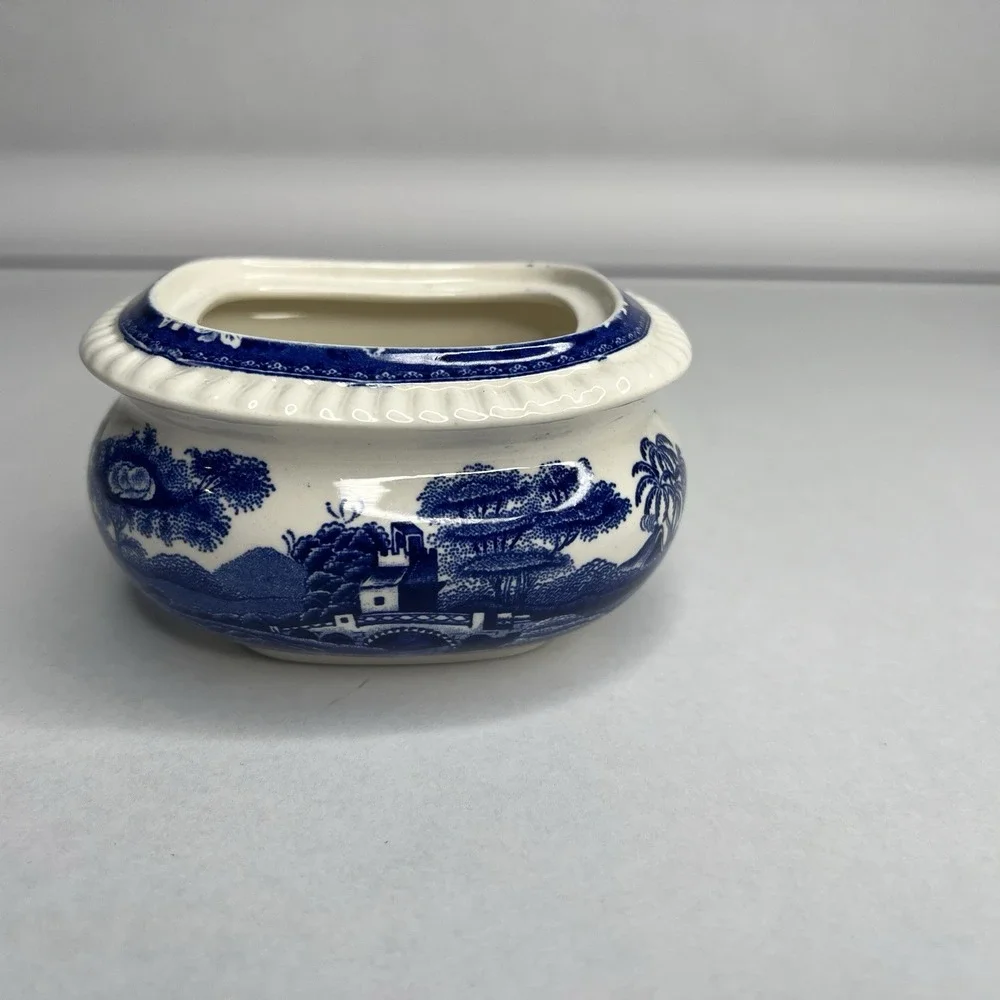 Copeland England SPODE'S TOWER BLUE Sugar Bowl No Lid